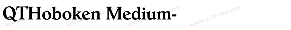 QTHoboken Medium字体转换